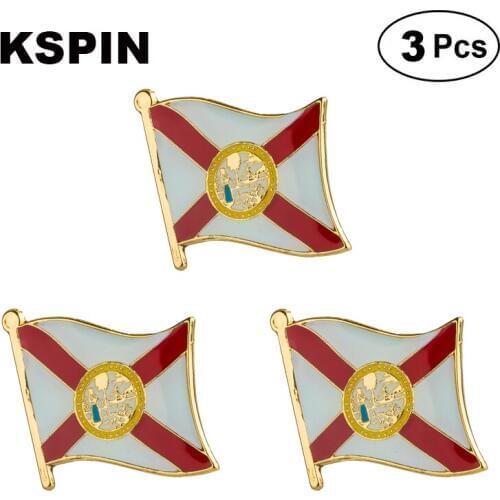 U.S.A Florida Lapel Pin Brooches Pins Flag badge Brooch Badges