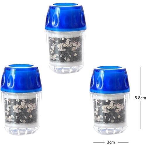 3pcs/lot Activated Carbon Water Strainer Household Faucet Water Filter Leading Purifier Parts to Connect taps