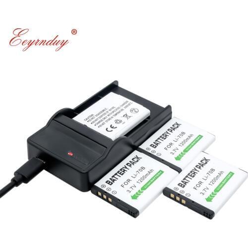 Li-70B Li70B Li 70B 4PACK Camera Battery & usb Charger For Olympus FE-4020 FE-4040 FE4020 FE4040 X940 D705 FE5040 D-705 D-710