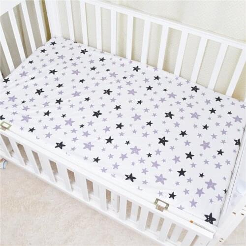 Cotton Crib Fitted Sheet Cartoon 110*60 120*70 cm Baby Newborn Bed Mattress Cover Boys and Girls Bedding Accessories Bed Cover