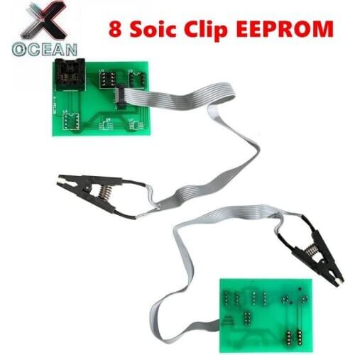NEW EEPROM Board Adapter 8 Soic Clip for Xprog V5.60/V5.70/V5.74/V5.84 UPA Green PCB Adapter Supports New XPROG-M V5.84