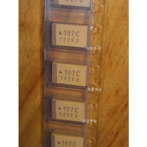 Original 5pcs/ 100uF/16V 7343 D Type 16v100uF 107c Tantalum Capacitor SMD
