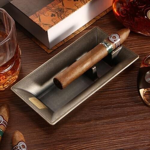 Antique Style Zinc Alloy Ashtray Luxury Hotel Ornaments Home Desktop Decor Cigar Accessories