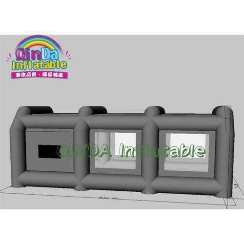 Custom 8m flitters mobile small used inflatable spray portable paint booth for car maintaining