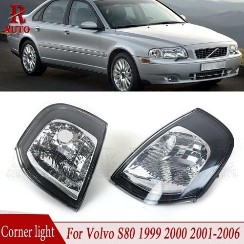 R-Auto Left Right Front Bumper Side Corner Light Corner Lamp Car Styling For Volvo S80 1999 2000 2001 2002 2003-2006 30655423