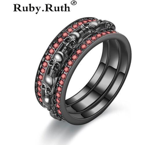 Paired Rings Ruby.Ruth China