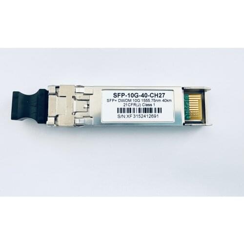 Compatible SFP+ DWDM 10G 1555.75nm 40km Optical Transceiver Module (SFP-10G-40-CH27)