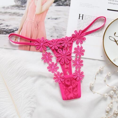 L'bellagiovanna sexy panties hollow underwear embroidery female g-strings intimates flower thongs young girl bragas XXS-XL 2170