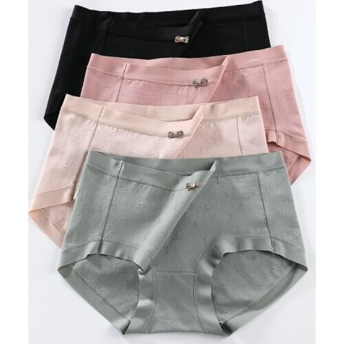 Sexy panties Women underwear Women plus size mulberry silk briefs ladies lingerie Elasticity tanga ropa interior femenina new