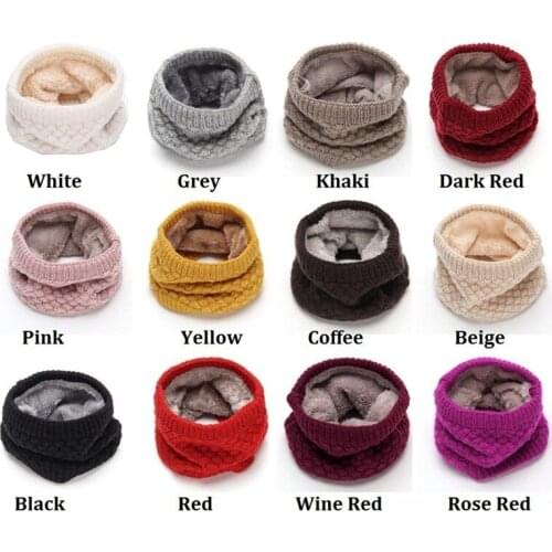 Unisex Winter Scarf For Women Men Scarf Thickened Wool Collar Scarves Boys Girls Neck Cotton Comfortable Scarves