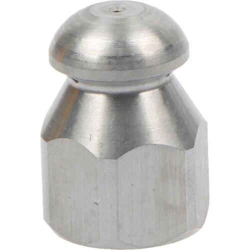 1pc 1/4 Inch Pressure Washer Drain Sewer Cleaning Female Nozzle Stainless Steel 17mm Opposite Side Hexagon