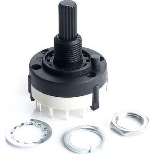 10pcs,1 Pole 1-12 Position Custom Wiring ROTARY SWITCH 1P12T