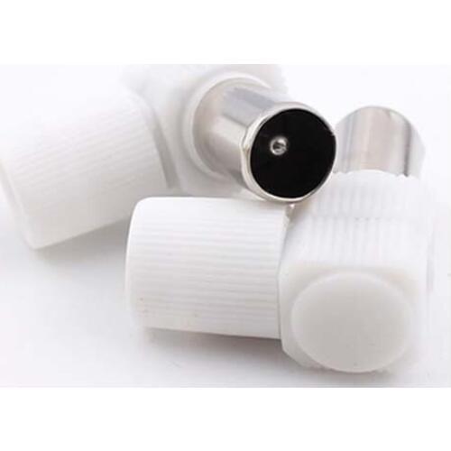 10pcs 90 angle FM Atenna Male to Female PAL TV RF Coxial Connector Adapter Plug