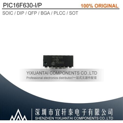 10pcs/lot 50pcs/lot 100pcs/lot Free shipping 100% original PIC16F630-I/P PIC16F630-I PIC16F630 DIP14