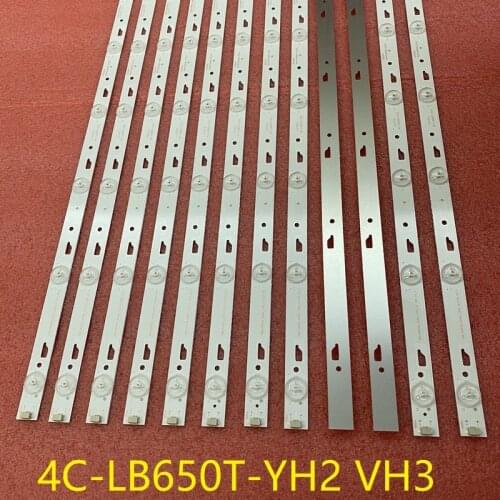 12pcs/set LED blacklight bar for Thomson 65UA6606 L65E5800A 4C-LB650T-YH3 LVU650CC 4C-LB650T-VH3 TCL_ODM_650d30_3030C_12X8