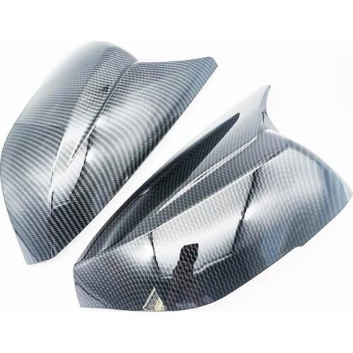 2pcs Carbon Fiber Look Car Side Mirror Cover Cap Trim For INFINITI Q50 Q70 2014-21
