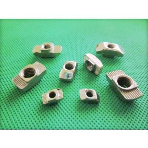 20Pcs M3/M4/M5/M6*19.5*8For 40 Series Slot T-nut Sliding T Nut Hammer Drop In Nut Fasten Connector4040 Aluminum Extrusions