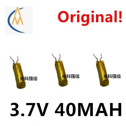 3PCS 06180 3.7V 40mAh polymer cylindrical lithium battery with high capacity Factory direct sales welcome customized proces