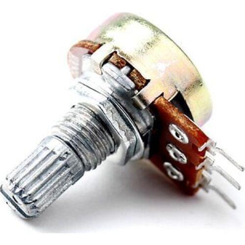 5pcs/lot Linear Potentiometer 1K Ohm 5K Ohm 20K Ohm 100K Ohm 220K Ohm Assortment Kit For Arduino Starter Learning Suit DIY Toy