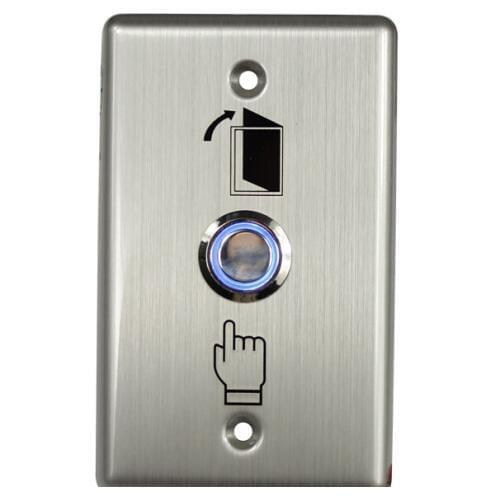 500000 times duty circle 115*70mm stainless steel LED light press button/manual push button for door access control NO NC COM