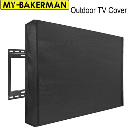 Outdoor TV cover Screen Dustproof Waterproof Cover Set Cover High Quality Oxford Black Television Case TV 22'' To 70'' Inch