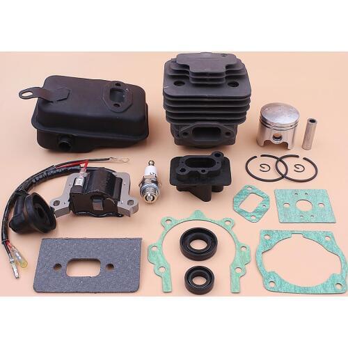 40mm Cylinder Piston Exhaust Muffler Ignition Coil Kit For CG430 1E40F-5 40-5 Intake Manifold Oil Seal Gasket Set Trimmer