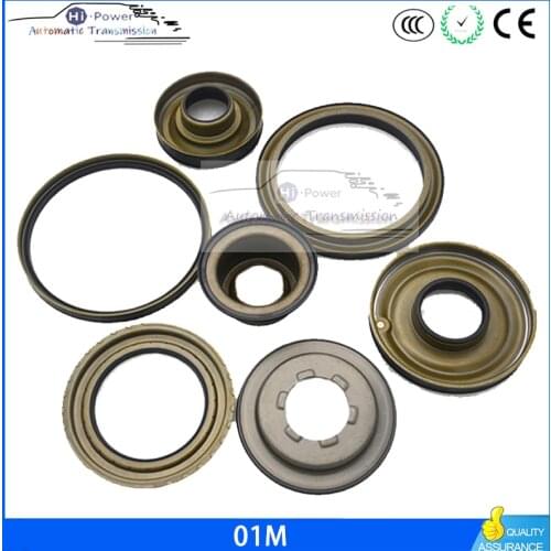 7PCS 01M Automatic Transmission Repair Piston Kit 01N 109752D Gearbox Piston Package For Audi VW for Jetta Bora for Passat B4