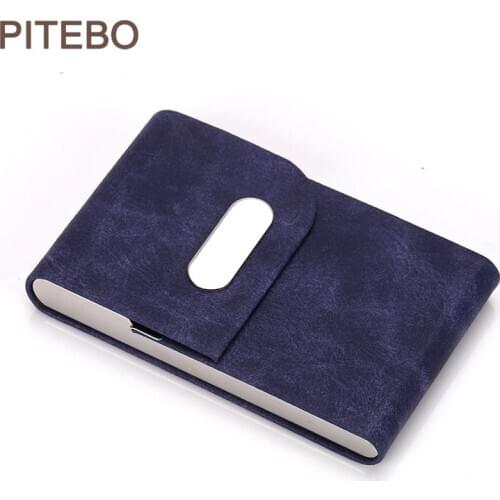 PITEBO Anti-theft brush metal card pack shield Flash PAY STAINLESS STEEL CARD BOX anti-degaussing bank card box cigarette case