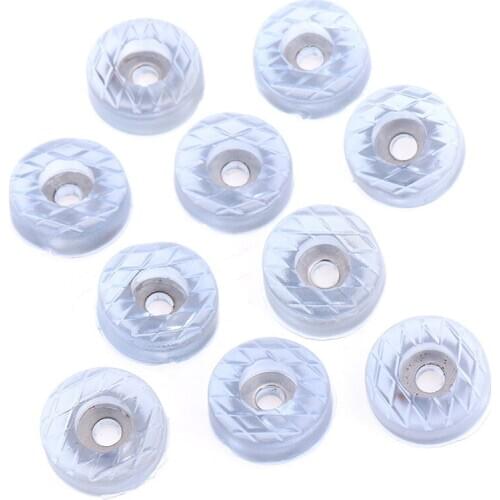 10pcs Soft Transparent Non-slip Pads Chair Table Feet Leg Bottom Pads Furniture Sofa Stool Foot Covers Floor Protectors