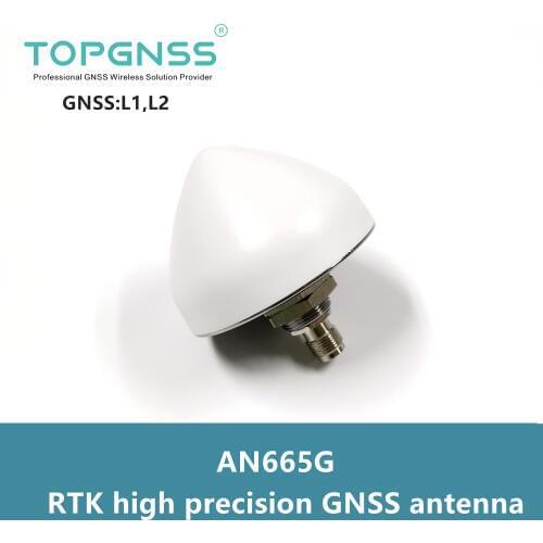 Small size high-precision GNSS antenna for Zed-F9P module drone UGV RTK GPS antenna GPS Glonass Galileo GNSS L1, L2 TOPGNSS