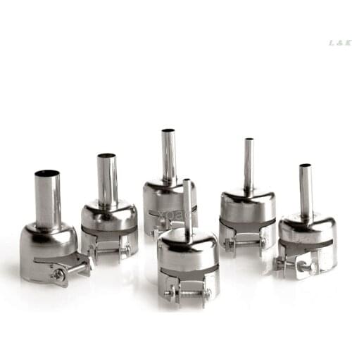 6Pcs 850 Circular Nozzles Hot Air Rework Reflow Soldering Station 3/4/5/6/8/10mm M09 dropship