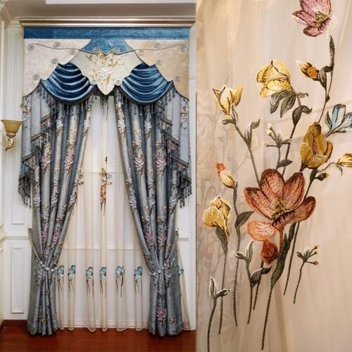 Royal Classic Deluxe 4D Jacquard Full Blackout Curtains for Living Room Windows High Quality Elegant Curtains for Bedroom Hotel