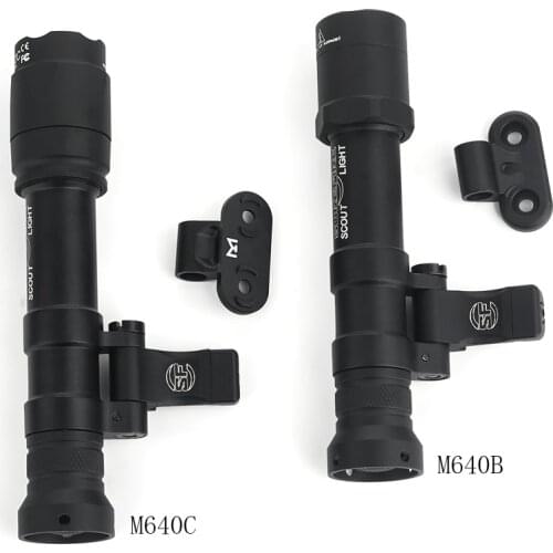 Tactical M600 Flashlight Surefir New M640B M640C Scout Light Hunting Softair Weapon Lights Fit Mlok Keymod 20mm Rail