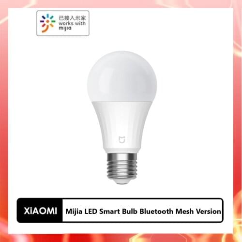 Xiaomi Mijia LED Smart Bulb Bluetooth Mesh Version 5W E27 Adjusted Color Temperature 2700-6500K Smart Home APP Remote Control