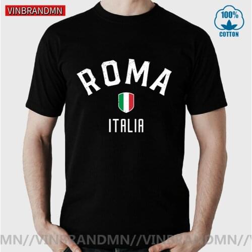 Vintage Roma Italia T shirts men Funny Rome Italy Flag T-shirt Vinbrandmn Retro Design Italian Jerseys ITA Nation Team Tops Tees