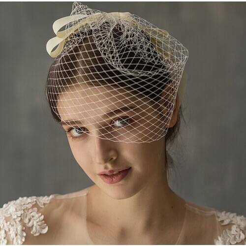Women Elegant Bridal Hats and Fascinators Net Wedding Veil Headpiece With Comb Bridal Party Gifts 2020