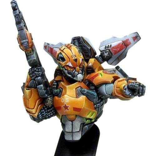 1/12 fantasy man Warrior ancient bust toy Resin Model Miniature Kit Unassembly Unpainted Historical