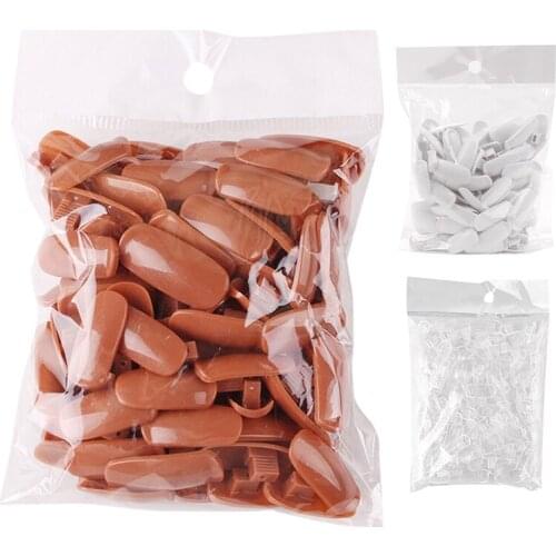 100Pcs/Pack False Nail for Model Practice Hand Accessory Manicure Tool Nail Art Finger Tips