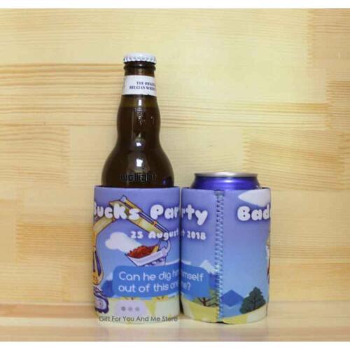 200pcs/lot Printing LOGO Isothermal Cooler For Picnic Beer Can Cover Custom Stubby Holders Insulated Bag Can Cooler Neoprene