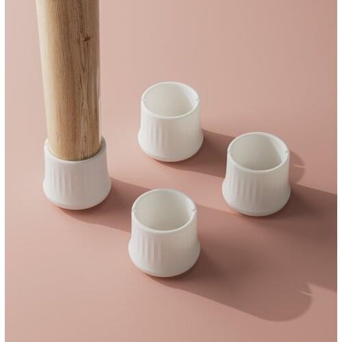 4PCS Furniture Chair Leg Silicone Cap Pad Protection Table Feet Cover Floor Protector Non-slip Table Chair Mat Caps Foot