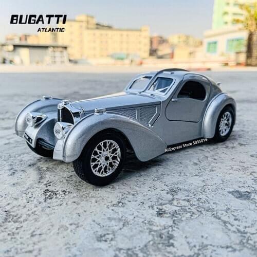 Bburago 1:24 Bugatti Atlantic simulation alloy car model crafts decoration collection toy tools gift