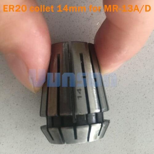 1pcs ER20 Collet 14mm inner hole diameter for MR-13A/13D Drill Bits Grinder Sharpener Machine