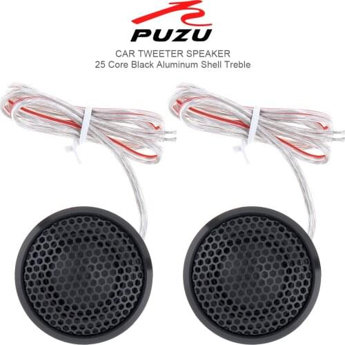 2Pcs/Lot 120W Hifi Speakers Auto Radio Stereo Tweeters Speaker Loundspeaker Black Transparent Silk Stretch Film for Car Vehicle