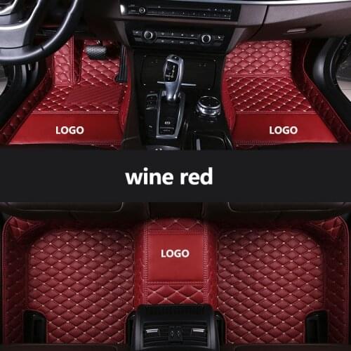 Kalaisike Custom LOGO car floor mats for Mercedes Benz all models E CLA ML C GLA CLS S R A B GL GLE GLK CLK SLK G GLS GLC vito