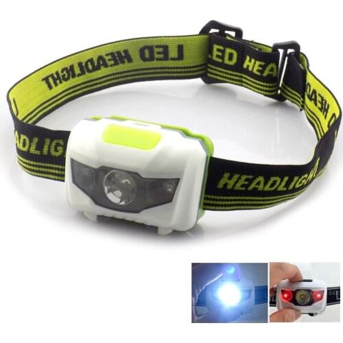 Mini LED Headlamp 3 AAA Battery High Bright Headlight Frontal Torch Lamp Frontale Outdoor Running Fishing Camping