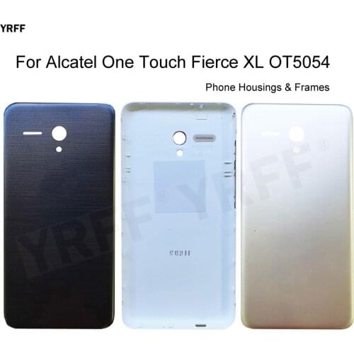 Mobile Phone Housings Frames For Alcatel One Touch Fierce XL OT5054 5054 5054D Battery Back Cover Door Housing Hard Plastic Case