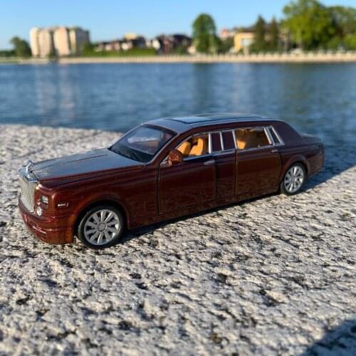 1:24 Rolls-Royce Phantom Alloy Car Model Diecasts & Toy Vehicles Toy Car Metal Collection Car Model High Simulation Kids Toy