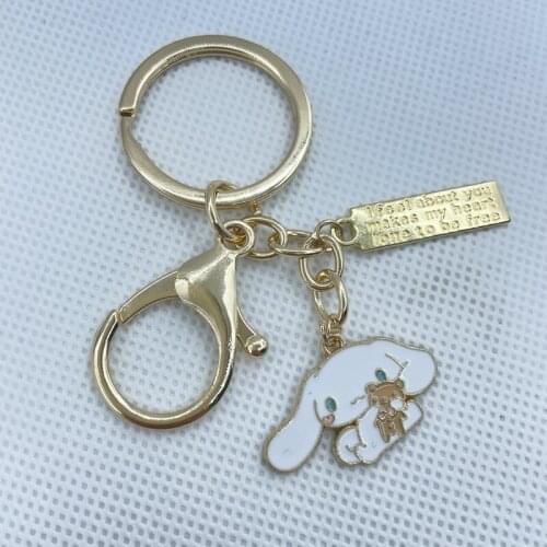 Cartoon Little White Rabbit Personality Cute Couple Gift Pendant Fashion Keychain Pendant