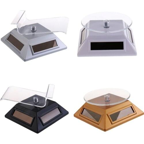 Solar / Battery Powered Rotating Display Stand Top Holder for Exhibition