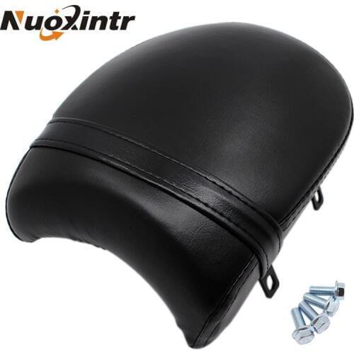 Nuoxintr Motorcycle Black Rear Passenger Racer Seat Cushion Retro leather Seat for Victory Boardwalk Judge Vegas Highball Gunner
